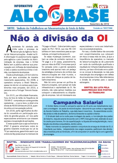 NÃ£o Ã  divisÃ£o da OI 